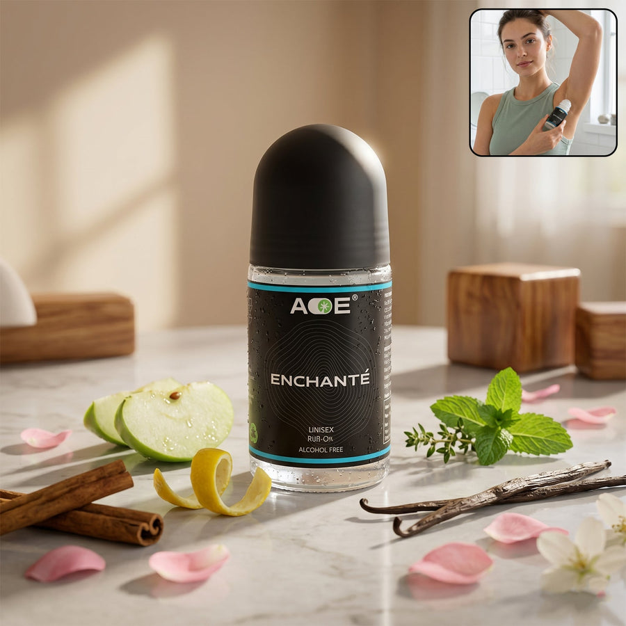 AOE Premium Long Lasting Unisex Roll-On Deodorant Body Fragrance (1 Pc, 50 ML / Blue)