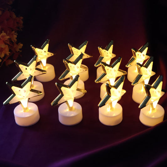 Decorative Star Shaped Flameless LED Candles