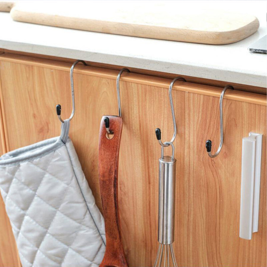 S-Shaped Hanging Hooks for Kitchen & Home Use – Strong Metal Hooks (6 Pc Set)