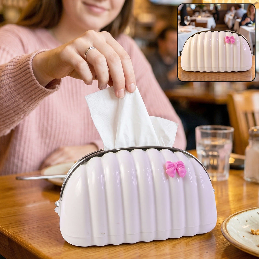Shell Shape Creative Tissue Dispenser - Decorative Tissue Paper Holder Box