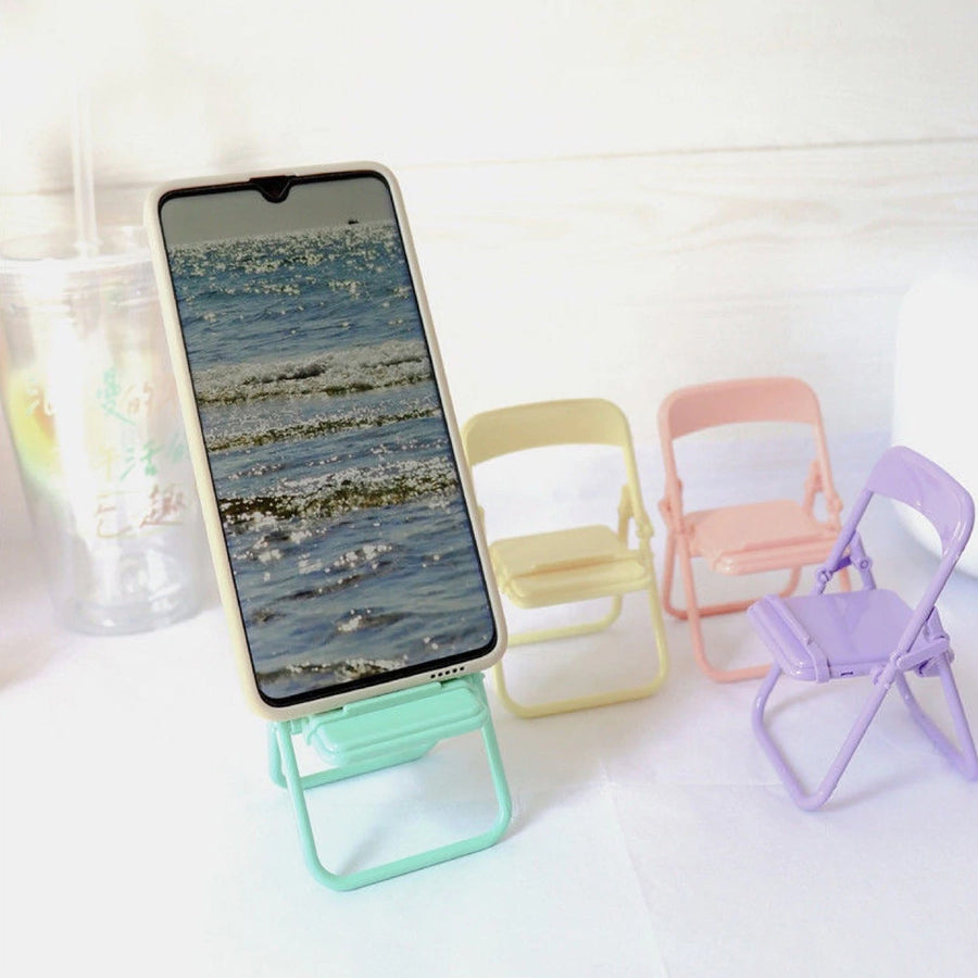 1 Pc Chair Stand With Box As A Mobile Stand For Holding And Supporting Mobile