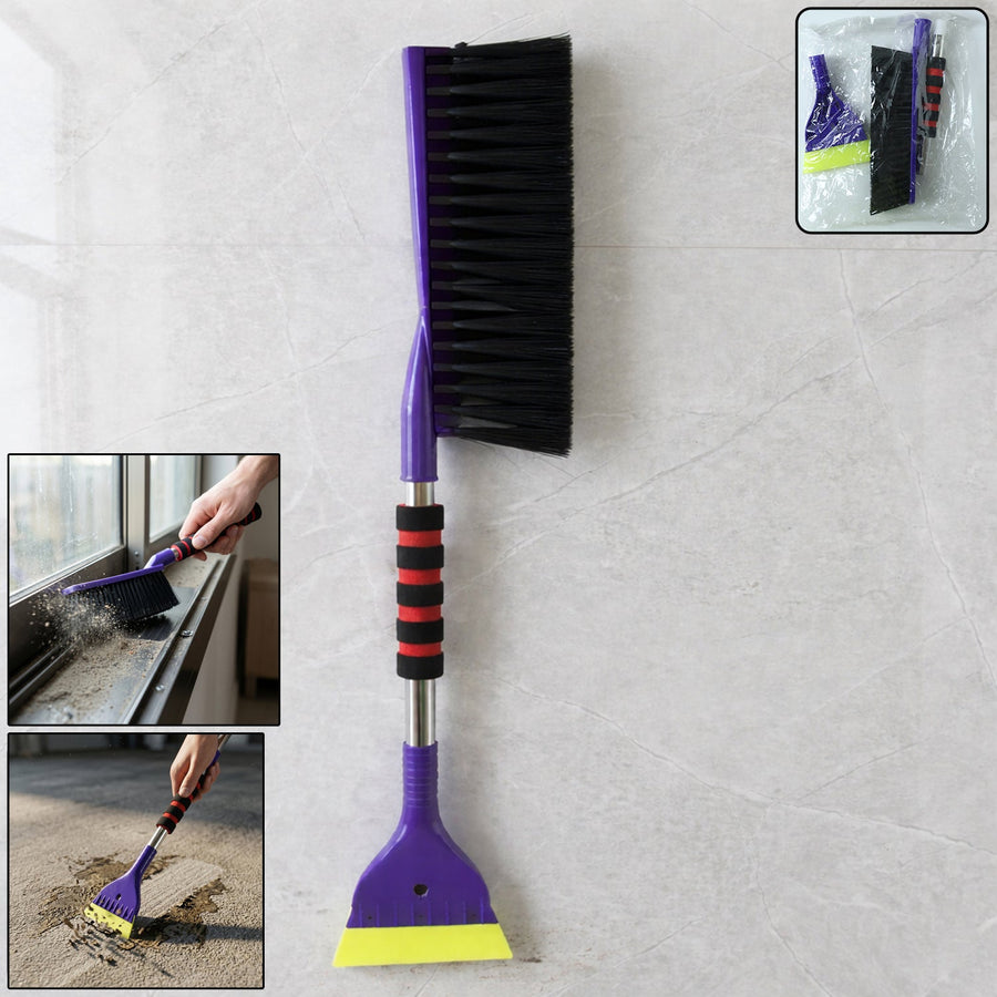 2 In 1 Multipurpose Cleaning Brush with Scraper (1 Pc, 69 Cm Long)
