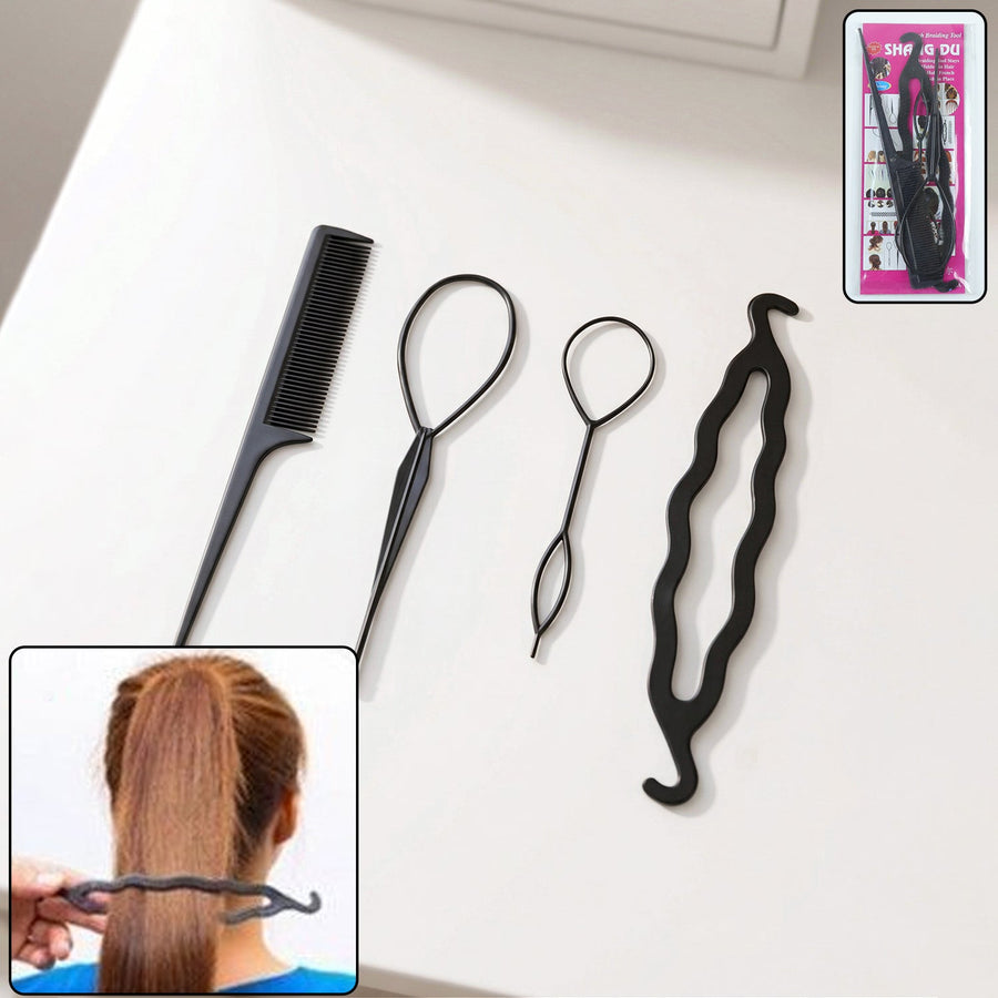 Multi Purpose 4 In 1 Hair Styling Tool Kit